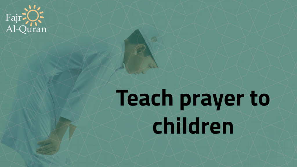Teach prayer to children