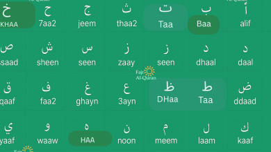 Arabic Alphabet in English